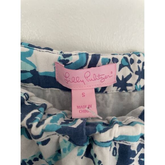 Lilly Pulitzer Ailsie Strapless Jumpsuit Romper Blue Keep On Trunkin Size Small - Picture 6 of 8